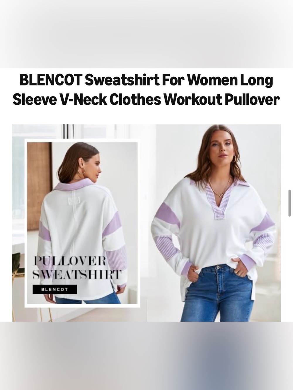 Women’s Long Sleeve Polo Tee in Olive with Cream Trim - Picture 3 of 5